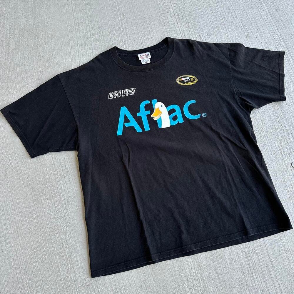 VINTAGE 90s Aflac NASCAR Graphic Tee